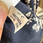 American Eagle  M Blue Floral Maxi Dress Flared Tied Wedding Cottage Boho Fest Photo 7