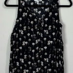 Sonoma  Black‎ Floral Dandelion Tank Black Small Photo 0