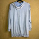 No Boundaries  Womens Graphic Hoodie XL Light Blue Celestial Sun Moon Snake EUC Photo 1