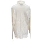 CHAPS  Womens Cream Turtleneck Sweater Long Sleeve Button Detail Size XL Photo 2