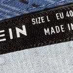 SheIn Long tie sleeve vneck blue crop peplum top size large Photo 5