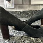 Tory Burch | Black Suede Snakeskin Cap Pacey Block Heels Size 9.5 Photo 10