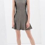ZARA  Scuba Net Mesh Fit & Flare Sleeveless Skater Mini Dress Size XS Photo 0