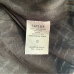 Saylor Syden Navy Tie Dye Gold Metallic V-neck Tiered Boho Mini Dress Large Photo 9