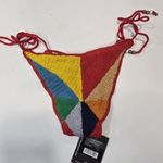 It's Now Cool Crochet Tie Bikini Bottom in Nirvana Red Size M Photo 10