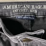 American Eagle  Outfitters Women's Super Sketch Black AEO Sateen Jeggings Size 6 Photo 7