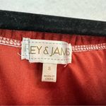 Riley & James  Long Sleeve Button Off The Shoulder Midi Dress Bodycon S Orange Photo 2