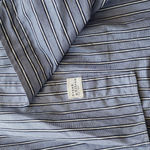 Frank & Eileen Women's Light Blue Striped Chic Feminine Oversized Dress Shirt M Photo 6