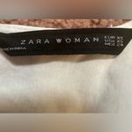 ZARA  XS Oversized Cropped Tie front Knot Embroidered Cotton Shirt Photo 6