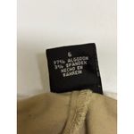 a.n.a . Khaki Flat Front Shorts - Size 6‎ Modest Long Length Flat Front Stretch Photo 4