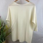 Antonio Melani Wool Blend Ivory Half Sleeve Light Weight Oversize Fit Sweater S Photo 1