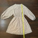 Joie  light pink floral long sleeve peasant dress size S Photo 8