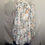 My Danielle flowy Floral Blouse top shirt size medium Orange Photo 1