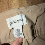 Peck & Peck  Tan Casual Pants Size 2 with split hem Skinny 29 inseam cropped Photo 1