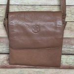 None Brown Genuine Leather Crossbody Organizer Purse Bag TEXAS Star Adjustable Strap Photo 0