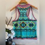 Flying Tomato Western Aztec Print Sleeveless Women’s Top Size M Photo 1