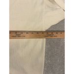 Madewell Striped Jacquard Textured Funnelneck Top Ivory Women's Size XL Photo 7