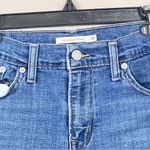 Levi's  Shorts Womens Size 30 Dark Wash Blue Denim Mid Length Roll Up Distressed Photo 2
