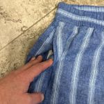 Old Navy Women's Blue Stripe High-Waisted Linen Blend Wide Leg Pants XXL NEW Photo 5