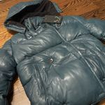 Bod & Christensen leather puffer jacket Blue Photo 3