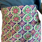 Talbots  PURPLE, BLUE & GREEN COTTON FLORAL SKIRT (8) Photo 5