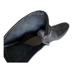 Black Italian Genuine Leather Ankle Booties Size 6 Photo 7