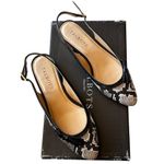 Talbots NIB EDISON BOW EMBOSSED SLINGBACK FLATS 100% Leather Photo 4