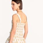 J.Crew  Smocked Tube Top Gathered Floral Block Print Size Large Photo 3