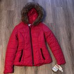 Celebrity Pink Hooded Puffer Coat Size XS Photo 0