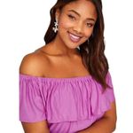 Lane Bryant  Ruffle Off-The-Shoulder Maxi Dress in Purple Size 14/16 EXCELLENT! Photo 8