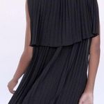 ZARA  COMBINED PLEATED WRAP BLAZER DRESS BLACK Size S NEW Photo 1