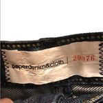 Paper Denim & Cloth  Dark Wash Distressed Jean Skirt women's size 29 Photo 2