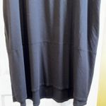 Eileen Fisher Black Oversized Short Sleeve MIDI Dress Size Large Hi-Lo Hem Photo 5