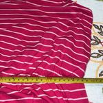 Faded Glory  womens size medium (8-10) sleeveless maxi pink white striped V-neck Photo 5