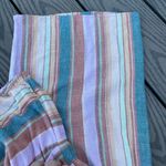 American Eagle size extra small linen blend striped jumper wide leg full length Photo 3