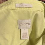 Chico's Chico’s Tie- Front Tessa Top Lime Green/Yellow Vanity Size 1 (US M) Photo 8