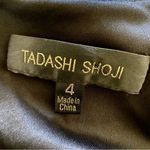 Tadashi Shoji dress pintuck neoprene lace black blue fit and flare sleeveless Photo 3