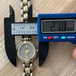 Citizen  Rare Ladies Watch Vintage Two-Tone Weave Bracelet Gray Metal Round Dial Photo 10