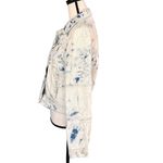 Free People Small Rumors Jean Jacket Button-Up Jones Tie-Dye Long Sleeve Pockets Photo 5