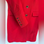 J.Crew Lady Day Metro Coat Italian Double Cloth Red Size 0P Photo 2