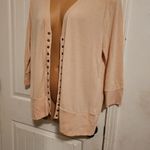 Zenana Outfitters New  Women's Cream Button-Down Sweater Sz 2x Photo 1