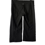 Lululemon Black Crop Pants Trousers Tensile Strength Wide Leg Women's Size 8 Photo 1