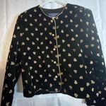 Norton Mcnaughton  Black and gold  Patterned Blazer Photo 0