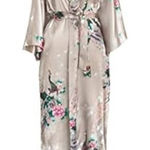 KIM + ONO Long Peacock Floral Kimono Photo 0