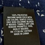 Mossimo Women's Navy White Button Down Collar Long Sleeve Shirt Blouse Top Sz M Blue Size M Photo 5