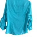 MICHAEL Michael Kors Blue Button Down Shirt Size M Photo 8