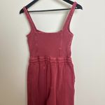 FREE PEOPLE Movement Inbound Onesie Stretch Jumpsuit in Crimson Size Small Red Photo 5