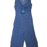 Abercrombie & Fitch Womens Blue Pink White Floral Print Viscose Jumpsuit Size XS Photo 0