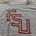 Colosseum Athletics Colosseum Women's Florida State Seminoles Gray Raw Hem Long Sleeve Shirt Size XL Photo 3