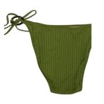 J.Crew NWT Rings String Cheeky Curved Bikini Swim Bottom XL Olive Green #3175 Photo 3